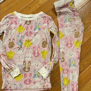 Little Sleepies Pink Bunny and Chick Kids Pajamas